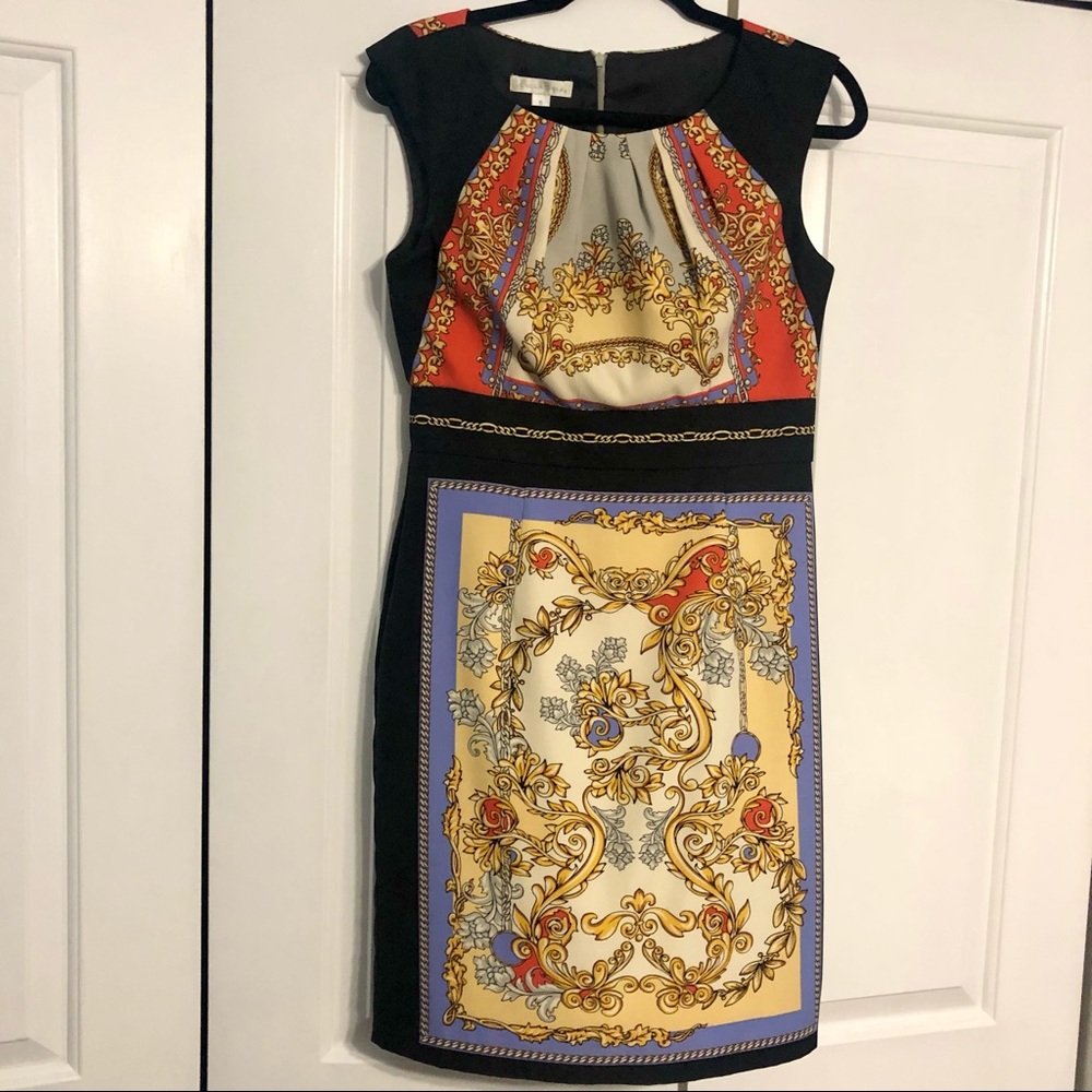 London Times Print Dress